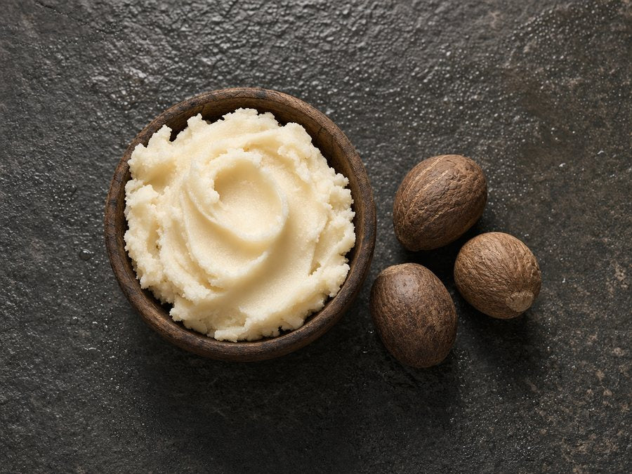 Whipped shea butter and shea nuts