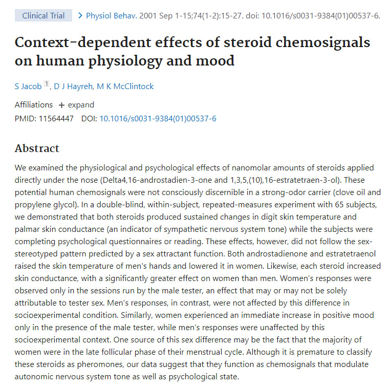 Context-dependent effects of steroid chemosignals on human physiology and mood